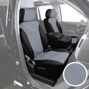Grey/Black Leatherette Seat Covers